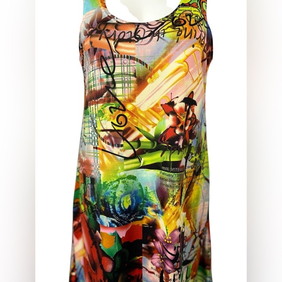 MY LADY, Vibrant Abstract Stretch Summer Dress, XL, Multicolor βοΈ - Picture 5 of 9